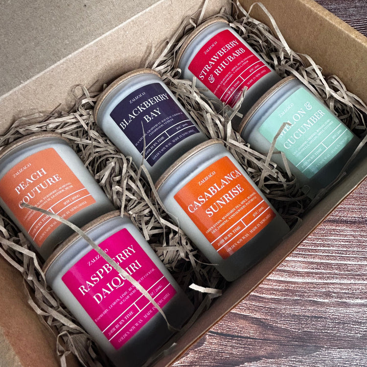 Summer candle discovery box 6 mini scents