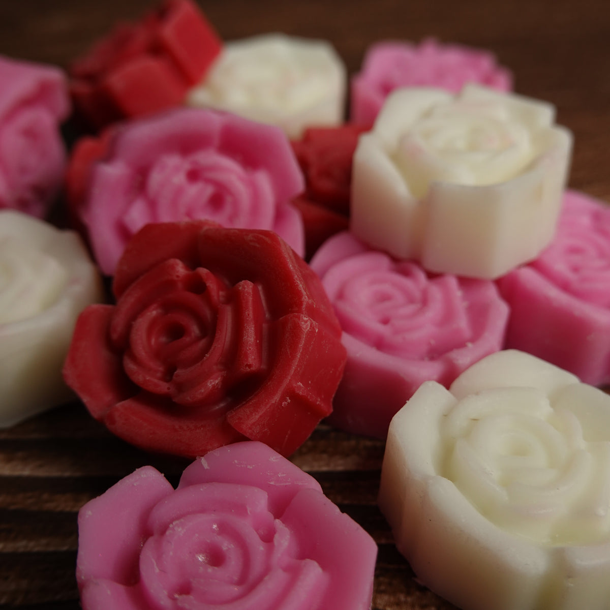 Box of roses wax melt scoopie box label