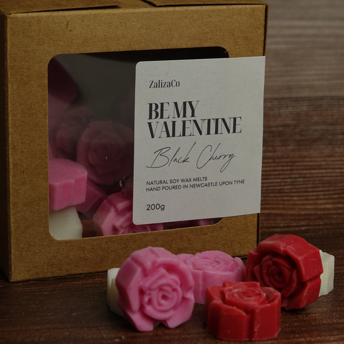 Shimmery rose wax melts red white pink