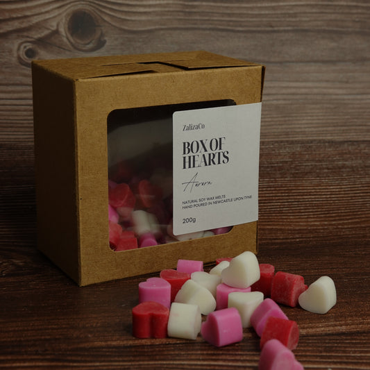 Mini heart wax melts Valentine's gift box