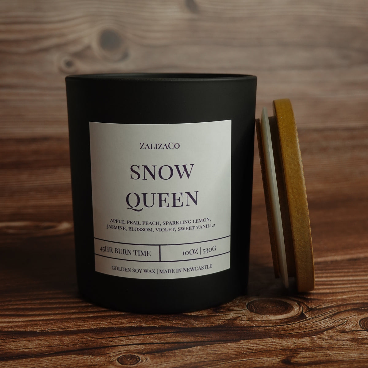 Festive candle 11 scents autumn winter wooden wick