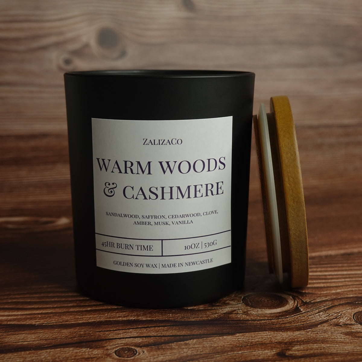 Festive candle 11 scents autumn winter wooden wick