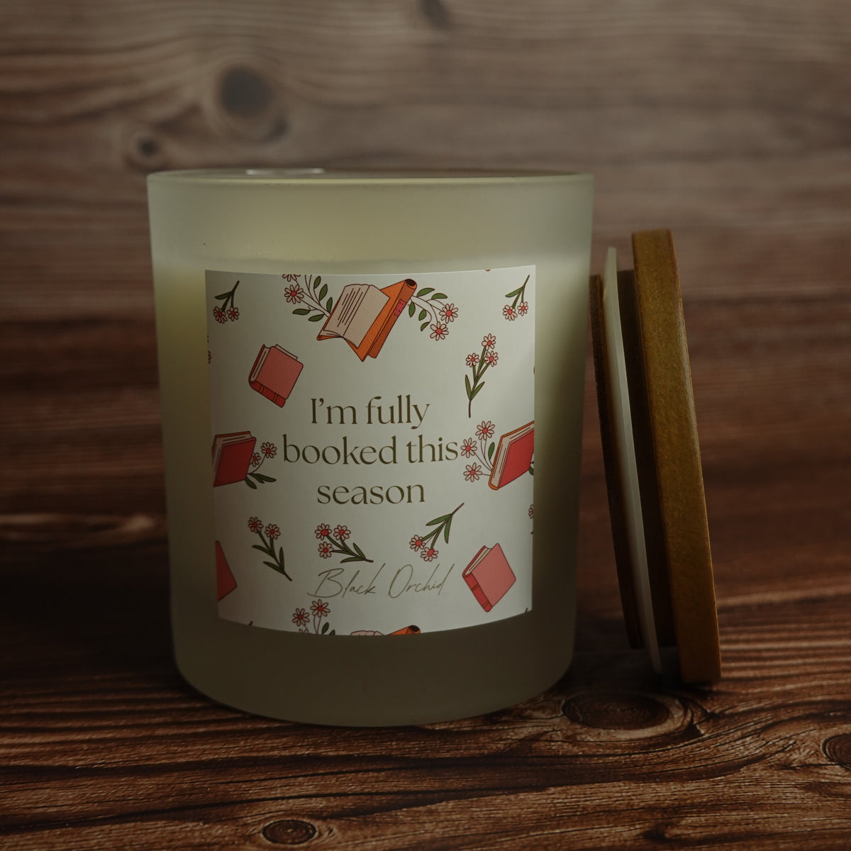 Bookworm reading candle gift for avid readers