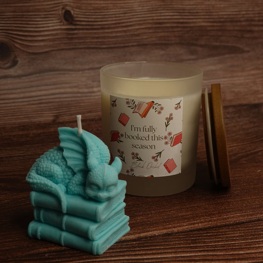 Book lover candle gift set dragon pillar