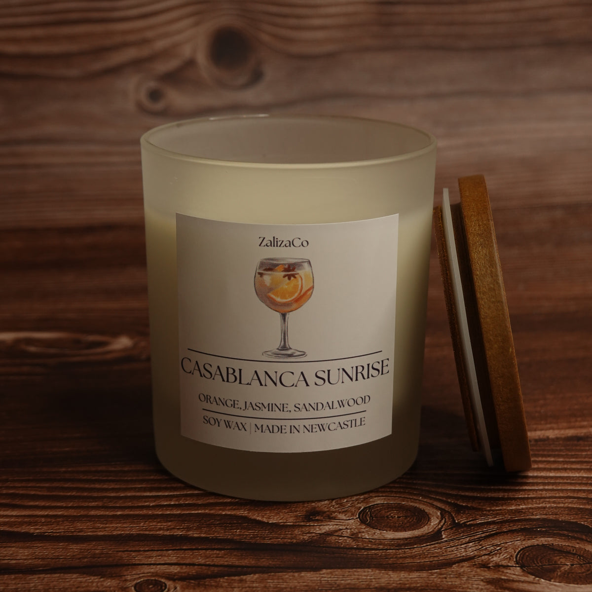 Summer fruit candle graphic fruit label