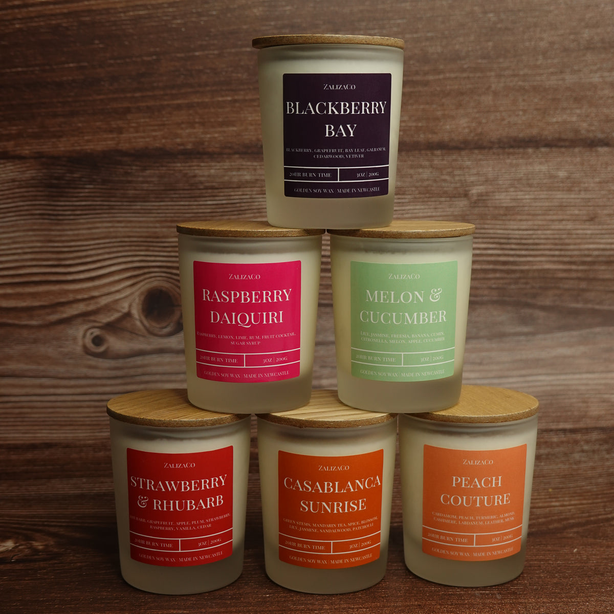 Summer candle discovery box 6 mini scents