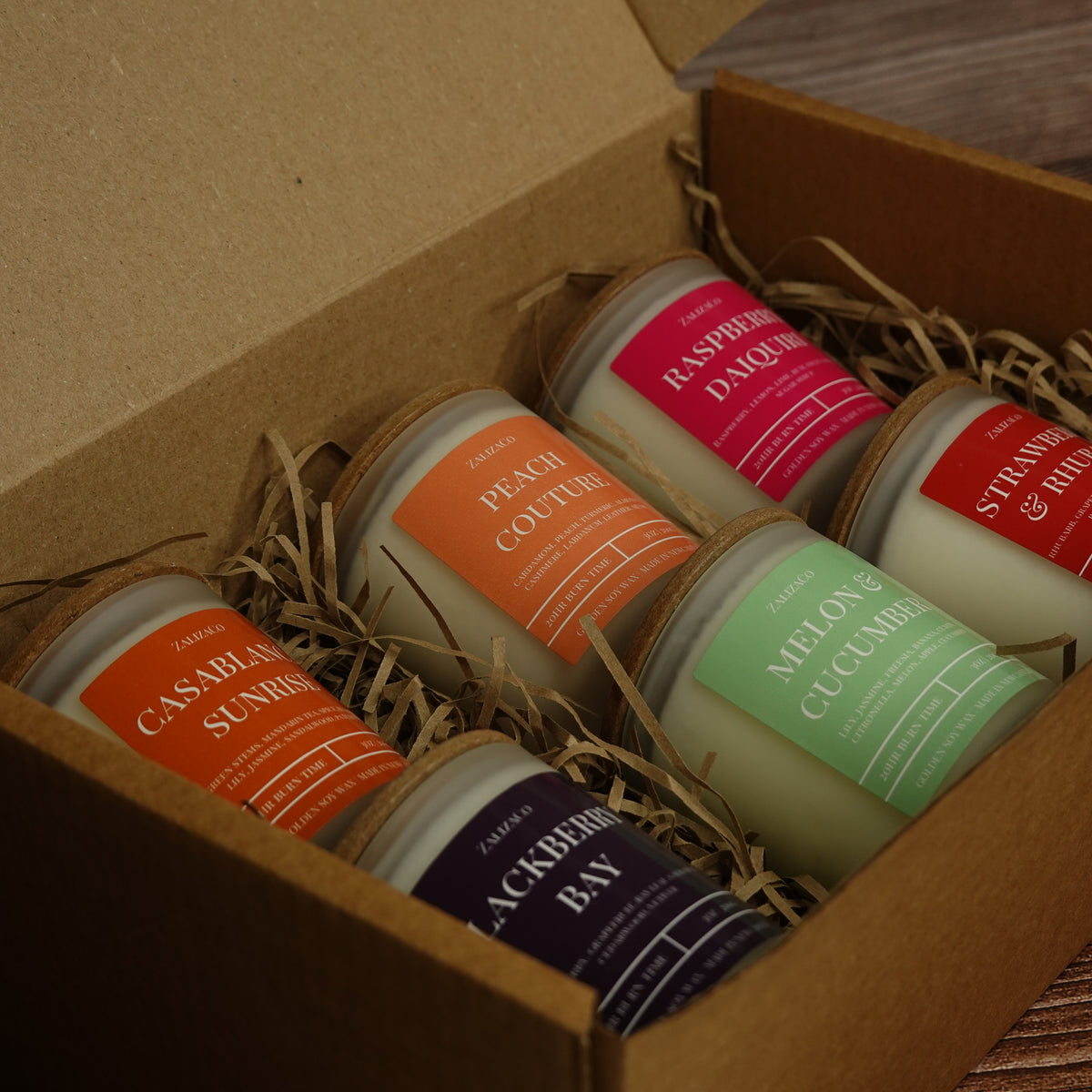 Summer candle discovery box 6 mini scents