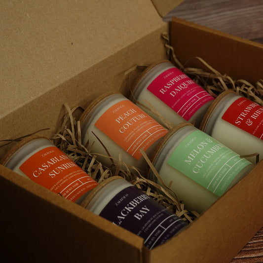 Summer candle discovery box 6 mini scents