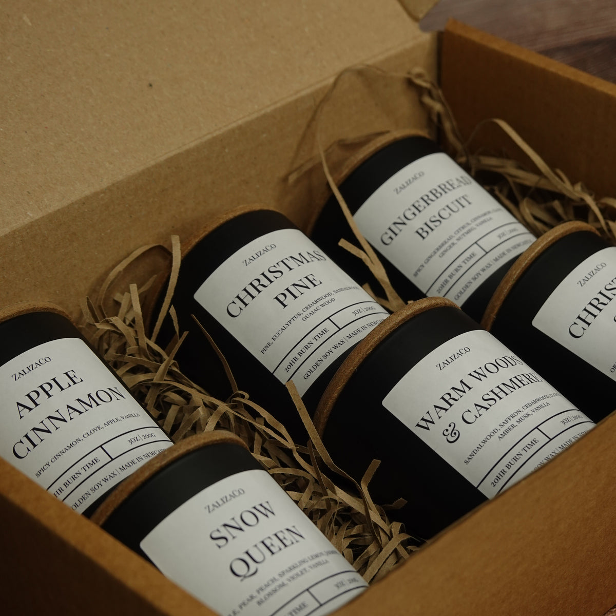 Winter candle discovery box 6 mini scents